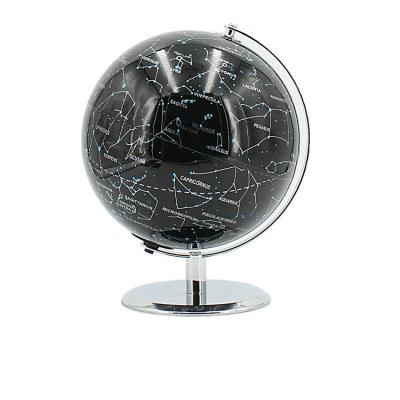 China Rotating Constellation Rotating Plastic PVC World Globe Metal Base For Home Decoration With Lamp for sale