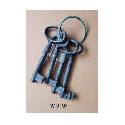 China Decorative antique cast iron keys from Europe for sale