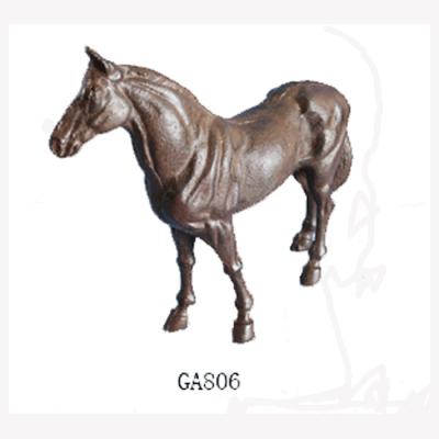 China Europe Decorative Cast Iron Garden Horse Sculpture for sale