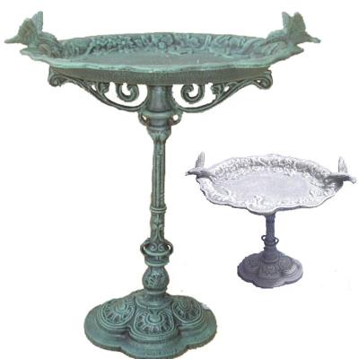 China Hot Selling Good Quality Vintage Cast Iron Garden Feeder Garden Bath Rustic Decorative Metal Cast Iron Outdoor Bird Feeder Bath for sale