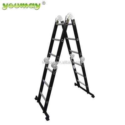 China Folding Ladders Wholesale Aluminum Adjustable Folding Ladder with EN131 AM0316D for sale