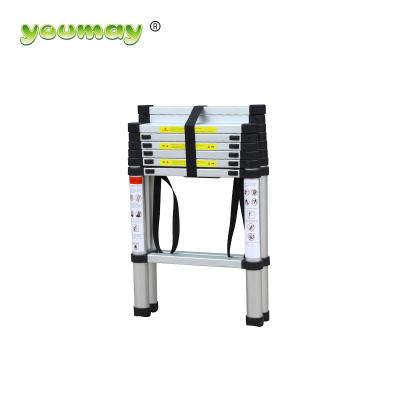 China 14 Foot Folding Ladders EN131 Aluminum Ladder Telescopic Extension Folding Mechanism Telesteps for sale