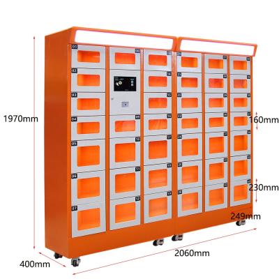 China Environmental Friendly High Quality 0.8mm Cold Rolled Steel Electronic Food Locker For Restaurant / Supermarket for sale