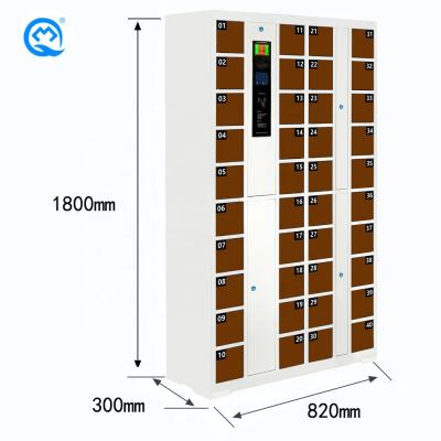 China High Quality Morden 40 Door Card Swiping Electronic Mobile Phone Charging Pad Locker for sale