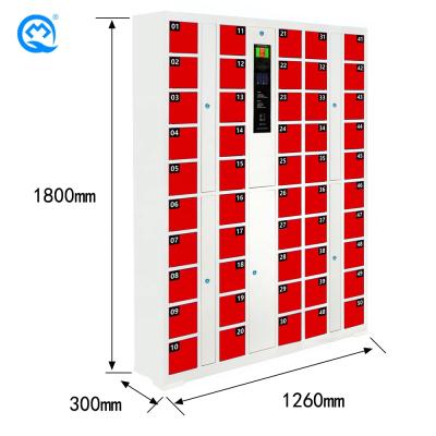 China Morden manufacturer's direct sales of 50 metal fingerprint dormitory mobile phone charging locker for sale