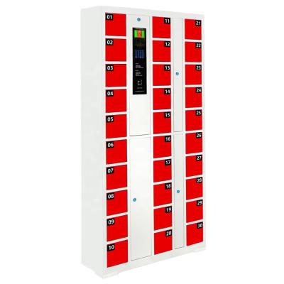 China Morden Efficient and Smart Mobile Phone ID Fingerprint 30 Door Charging Cabinet for sale