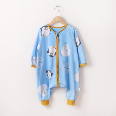 China Dropshipping Winter Fall Soft Ready Running Wadding Long Sleeve Animal Printed Baby Sweatshirt Romper for sale