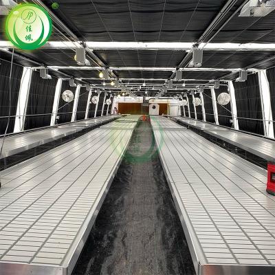 China Hot Sale Greenhouse Ventilation System Glass Top Vents Venlo Greenhouse Multi Span Ventilation Rack And Gable Top Duct for sale