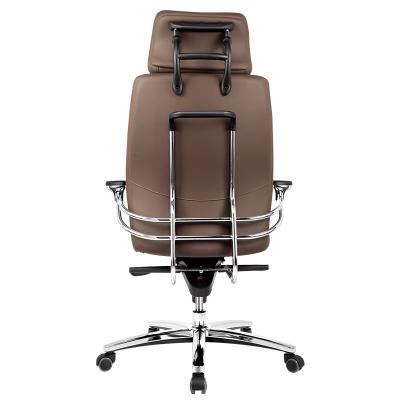 China Modern Luxury Ergoup Office Chair Adjustable Armrest Synthetic Leather Leather Swivel Chair Large (Height) for sale