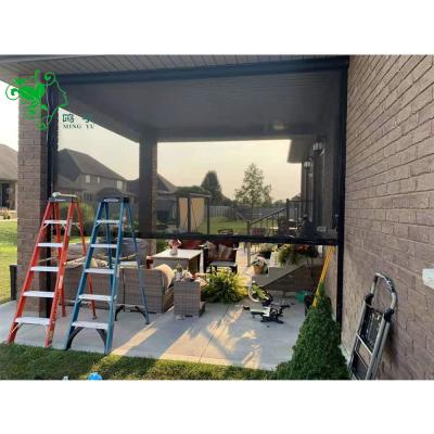 China Factory Wholesale High Quality MINGYU 2021 Patio Door Windproof For Blind Roller Curtain With Electric Zipper Track Motorized for sale