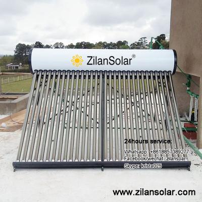 China Outdoor non-pressure 240 L vacuum tube solar water heater for sale