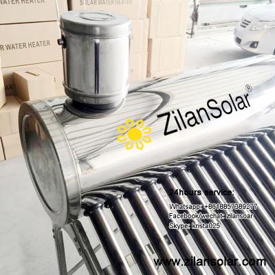 China Stainless Steel Outdoor Non Pressure Solar Water Heater for sale