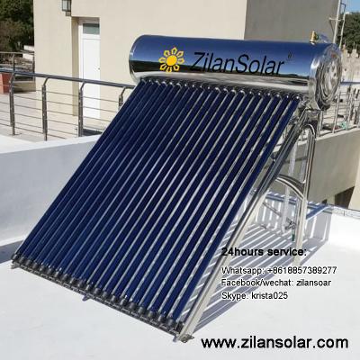 China Best outdoor selling stainless steel heat pipe calentador de agua mexico solar for sale