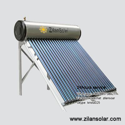 China Outdoor Galvanized Steel Pressurized Solar Water Heater for sale