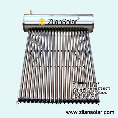 China Exterior Corrosion Resistant Stainless Steel Compact Pressurized Solar Water Heater for sale