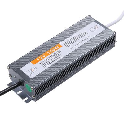 China 24V 100W IP67 LED Driver Power Supply With CE ROHS 170*65*31 mm for sale