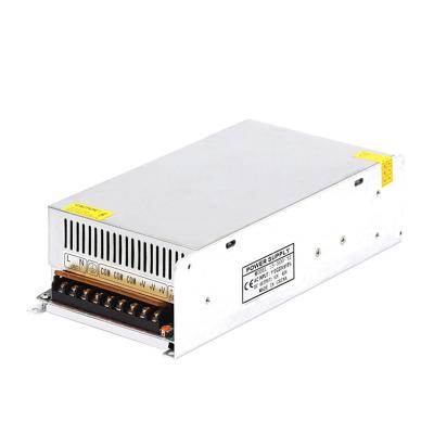 China Good Quality 500W 12V 24V Regulated AC To DC Power Supply For Strip Lights 242x125x65mm for sale