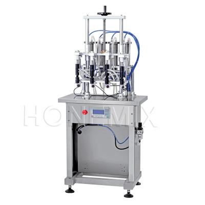 China Semi Auto Perfume Making Machine Four Heads Vacuum Filling Machine for sale