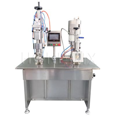 China Semi Automatic Hair Gel Filler Moisturizing Spray Aerosol Filling Machine for sale