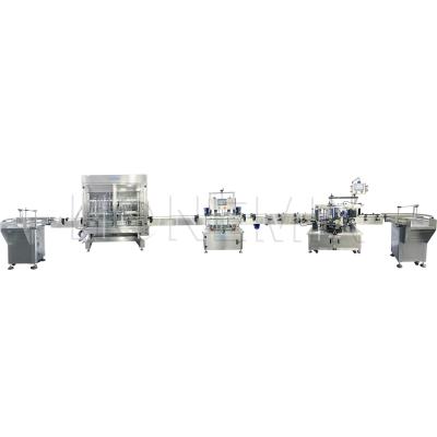 China Cream Filling Machine Tien sproeiers vullen Capping Labeling Line Te koop