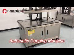 electric automatic bottle screw capping machine four wheels filling line