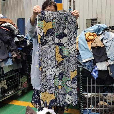 China Second-hand clothing international women's occasion used clothing silk scarf used summer clothes in bales women used clothes for sale