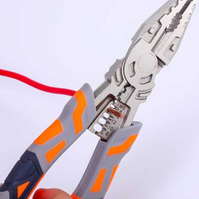 China Precise Multifunction Pliers Cutting Edges 62 HRC 224mm Universal Wire Stripping Tool for sale