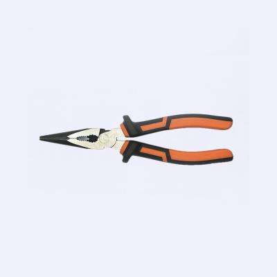 China Black Orange Burnished 8 Inch Long Head Pliers Wire Hose Clamp Tool for sale