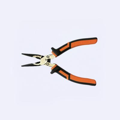 China 7 In 170.5g Long Nose Pliers Heavy Duty Battery Cable Crimping Tool for sale