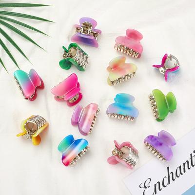 China Korean Wholesale Hair Clip Square Hair Accessories Small Acrylic Headdress Hair Accessories Hair Claw Clip for sale