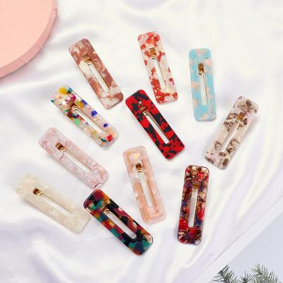 China Bb Clip Temperament Soft Temperament Korean Clip Edge Hair Accessories PVC Colorful Hair Clip Hairpins For Girls Hair Accessories for sale