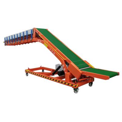 China Durabilities structural warehouse using bag transit truck load and unload mobile belt conveyor for sale