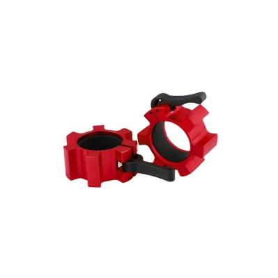 China Good Quality Eco-friendly/Comfortable/Durable Lock Claw Clamps Barbell Clip Collars Nylon Aluminum De Mancuerna Lock Op Collar For Dumbbell Plates for sale