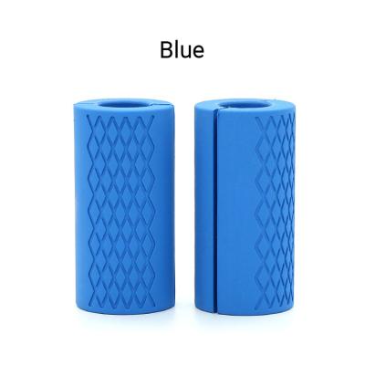 China TELLUS Logo Anti-Slip Silicone Grip Bar Custom Barbell Silicone Weightlifting Grips Eco-friendly/Comfortable/Dumbbell Fat Grip for sale