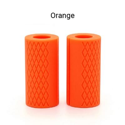 China TELLUS Eco-Friendly/Comfortable/Durable Customize Weight Bar Grips Customize Standard Hand Grips Protect Hand Fat Silicone Fitness Barbell Dumbbell Fat Handles Grip for sale