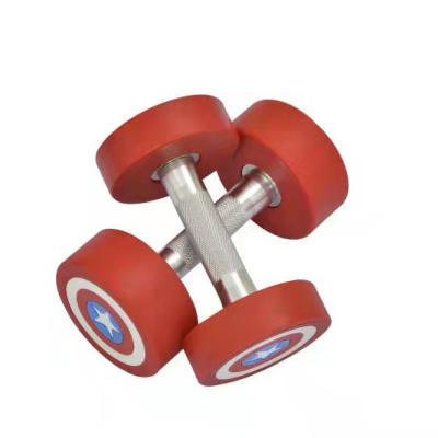 China Eco-friendly/Durable/Safe Rubber Dumbbells/Comfortable High Quality Professional American Captain TELLUS Home Gym Weightlifting CPU Equipments Gym Dumbbells Liner for sale