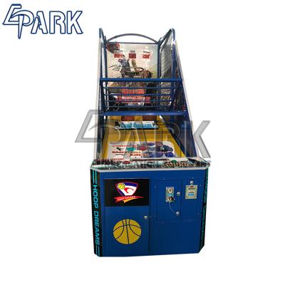 China Hoop Dreams Black coin pusher sport game arcade basketball machine for sale