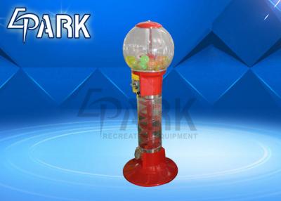 China Red And Yellow Capsule Toy Vending Machine / Coin Operated Game Gumball Machine for sale