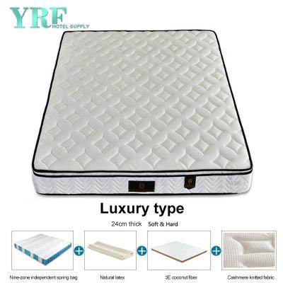 China Cozy Star Hotel Natural Latex Mattress Bed in a Box 3E Coconut Fiber Feel California King Medium-Firm for sale