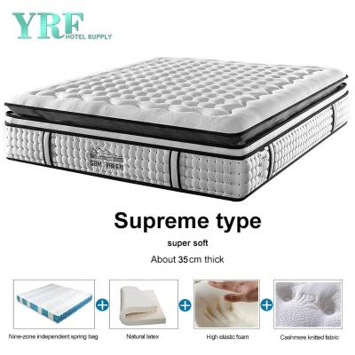 China 12 Inch Hypoallergenic Luxury Home Mattress Latex Gel-Infused Premium Steel Coils Relatively Soft for sale