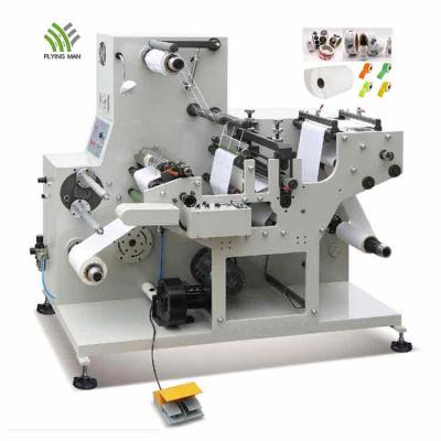 China Garment Shops ENZO-320B Machine Adhesive Sticker Automatic Paper Cutting Rotary Die Cutter With Rewind Slit Function for sale