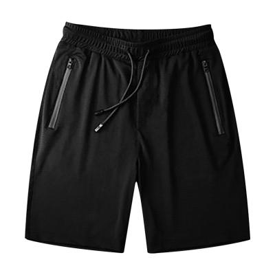 China New Men's Ice Trend Large Size Quick-drying Casual Loose Breathable Shorts Zipper Pocket Silk Five-Point Shorts for sale