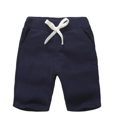 China Fanyi Summer Plain 2-10Y Anti-pilling Kids Shorts Cotton Boy Shorts Solid Color Fleece Black Wholesale Shorts For Kids for sale