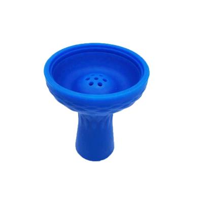 China Anti Scalding Carbon Hookah Shisha Bowl Silicone Bowl Seven Hole Silicon Glue Cigarette Hookah Pot Brass Charcoal Scalding Set for sale