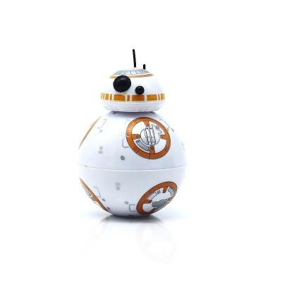 China Novelty lighters and strange shapeSmokin smoking Whis robot grinder bb-8 straight zinc alloy 3-layer grinder cigarette accessories for sale