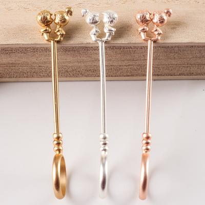 China New 2021 Asian Zen Cigarette Holder Smoking Cute Angel Couples Kissing Ring Cigarette Holder Thick And Thin Cigarette Holder for sale