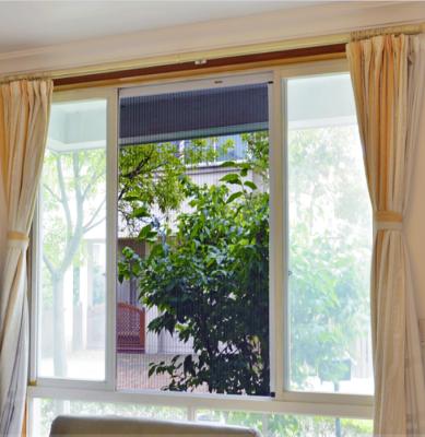 China Modern Mosquito Pleat Insect Reception Sliding Window for sale