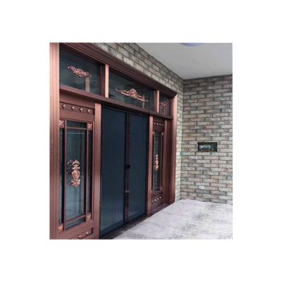 China Modern Pleated Aluminum Flyer Balcony Kit Accordion Screen Door for sale