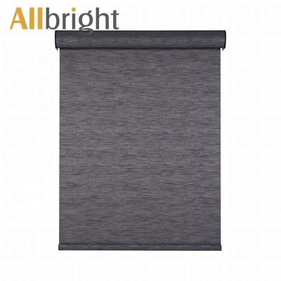 China CLASSIC Professional High Quality Living Room Light Filtering Fabric Material Black Roller Shades for sale