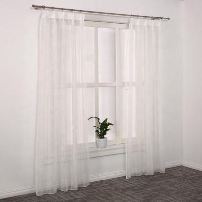 China Sheer Sheer White Translucent Drapes Window Curtain Living Room In Good Prices for sale